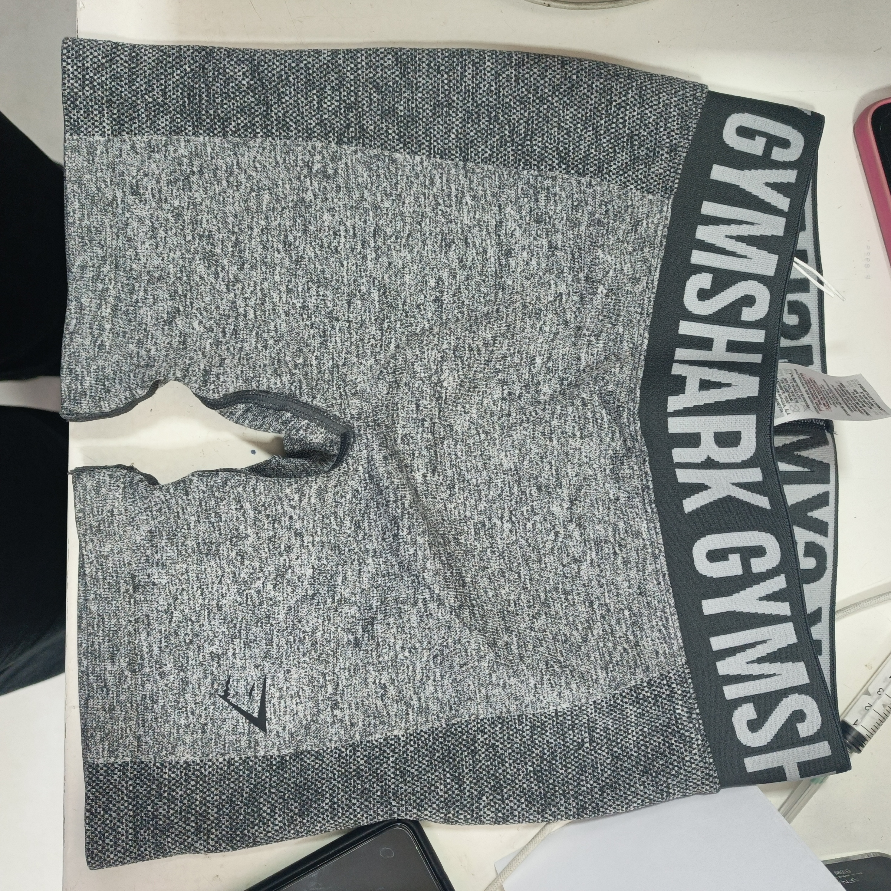 calza corta levanta cola gris