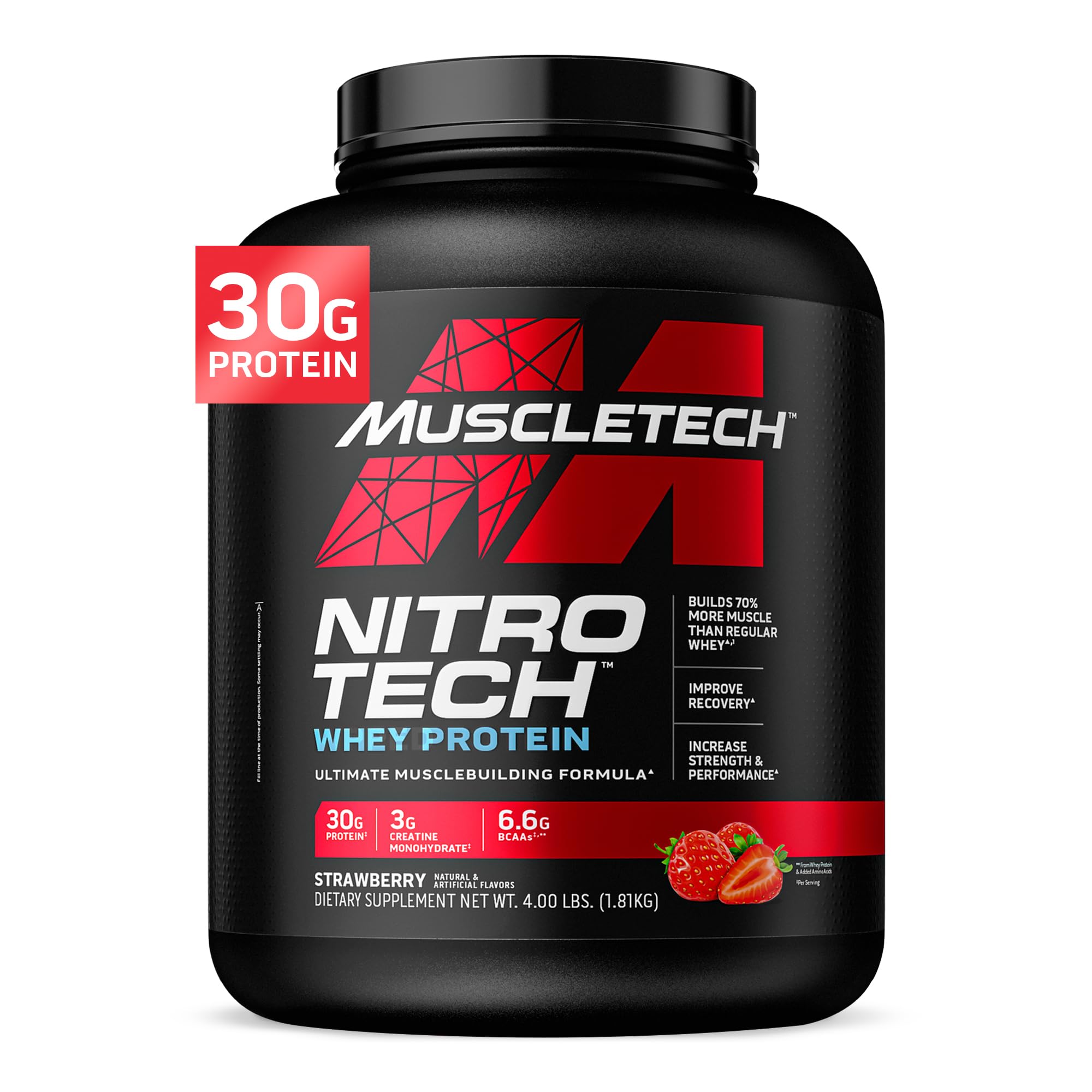 Nitro tech Whey proteinstrawberry