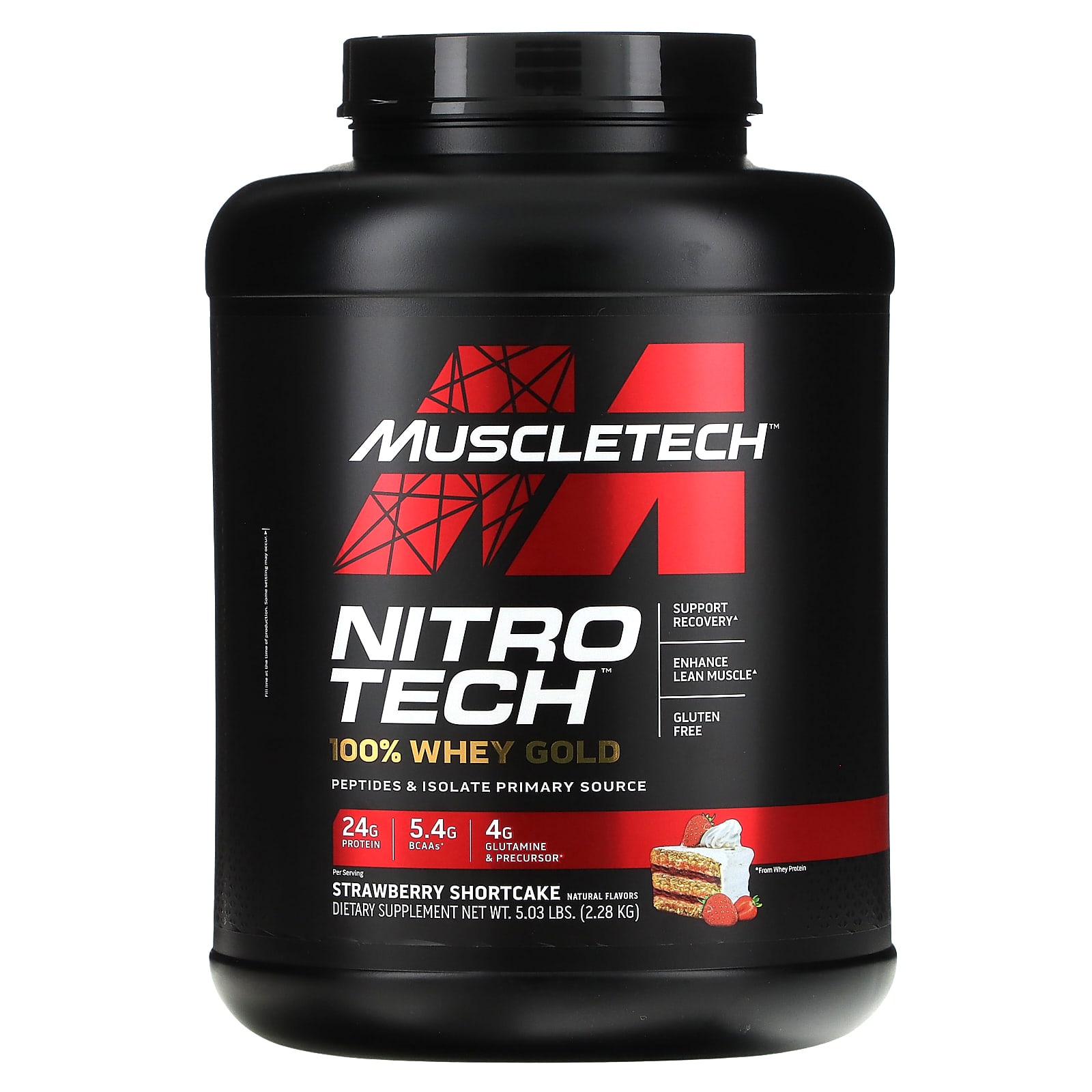 Nitro tech 100% Whey GoldStrawberry shortcake